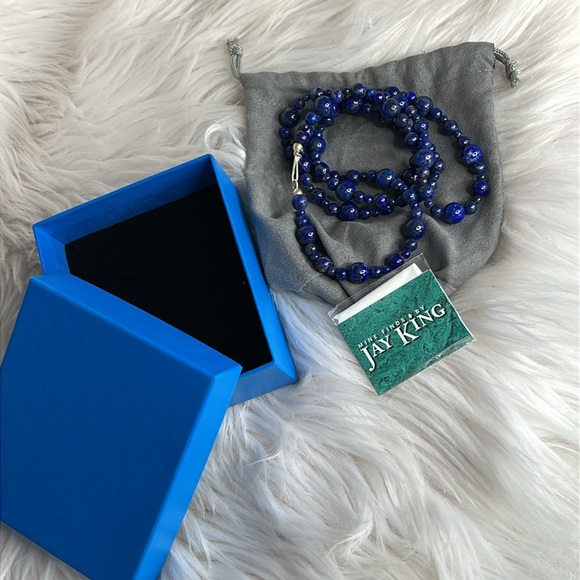 Jay King Mine Finds Lapis Lazuli Beaded Necklace - Picture 8 of 9